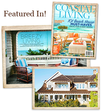 Featured In text above images of Coastal Living magazine