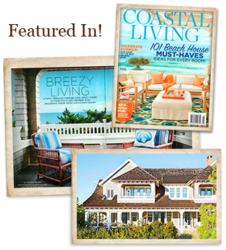Featured In text above images of Coastal Living magazine