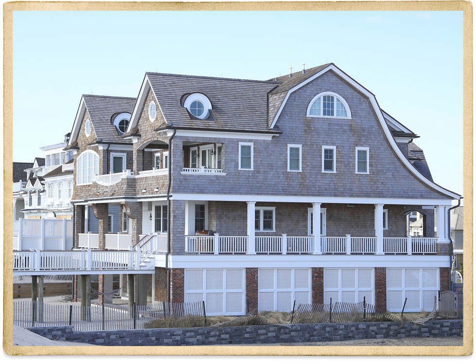 Two Story Cedar Shake With White Trim