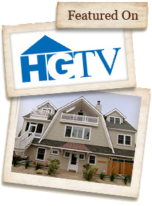 Featured on text above HGTV logo and image of house