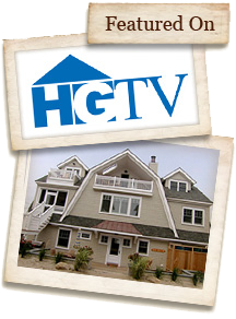 Featured on text above HGTV logo and image of house